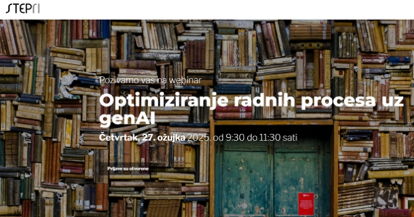 Poziv na webinar: Optimiziranje radnih procesa uz genAI
